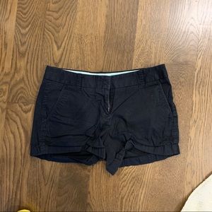 Women’s size four J.Crew black chino shorts